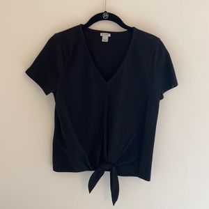 J.CREW black tie front top
